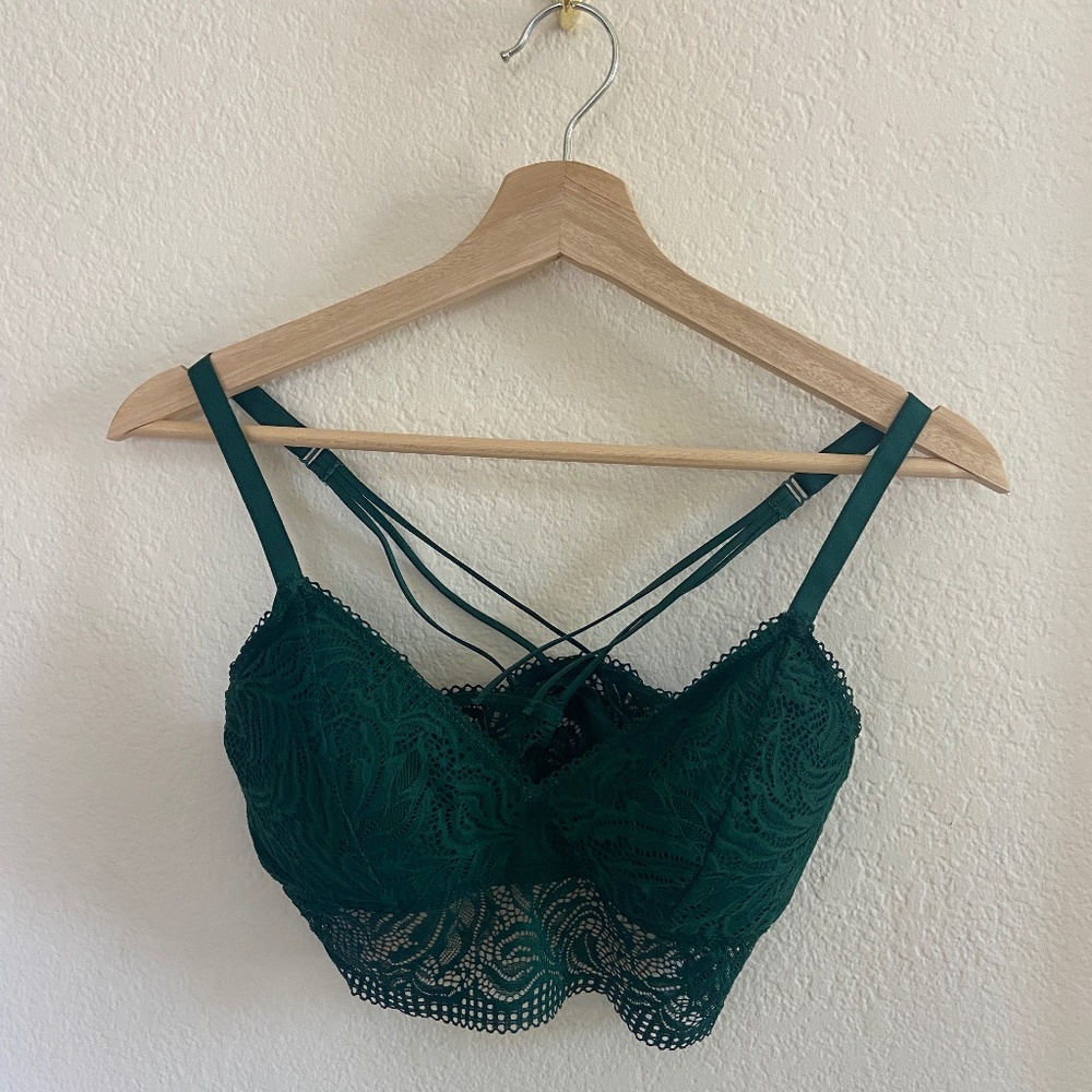 Green crop top/bralette